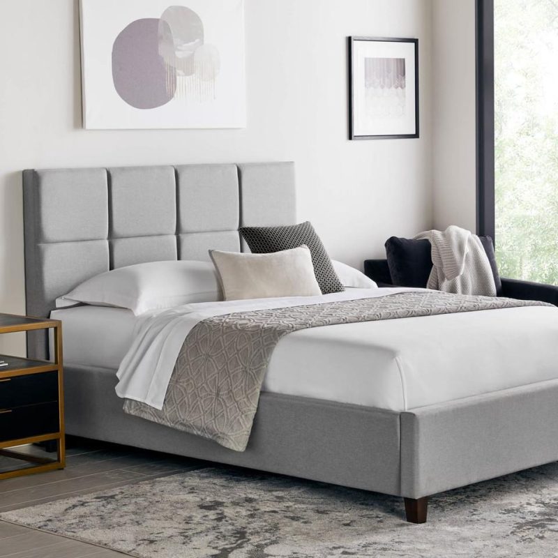 Beds |  Scoresby Collection Stone Queen Bed Gray Bedroom Furniture Beds