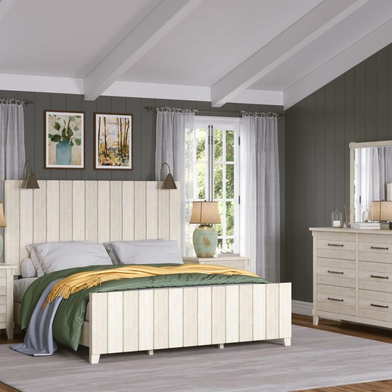 Beds |  Summerville Collection Queen Bed White Bedroom Furniture Beds