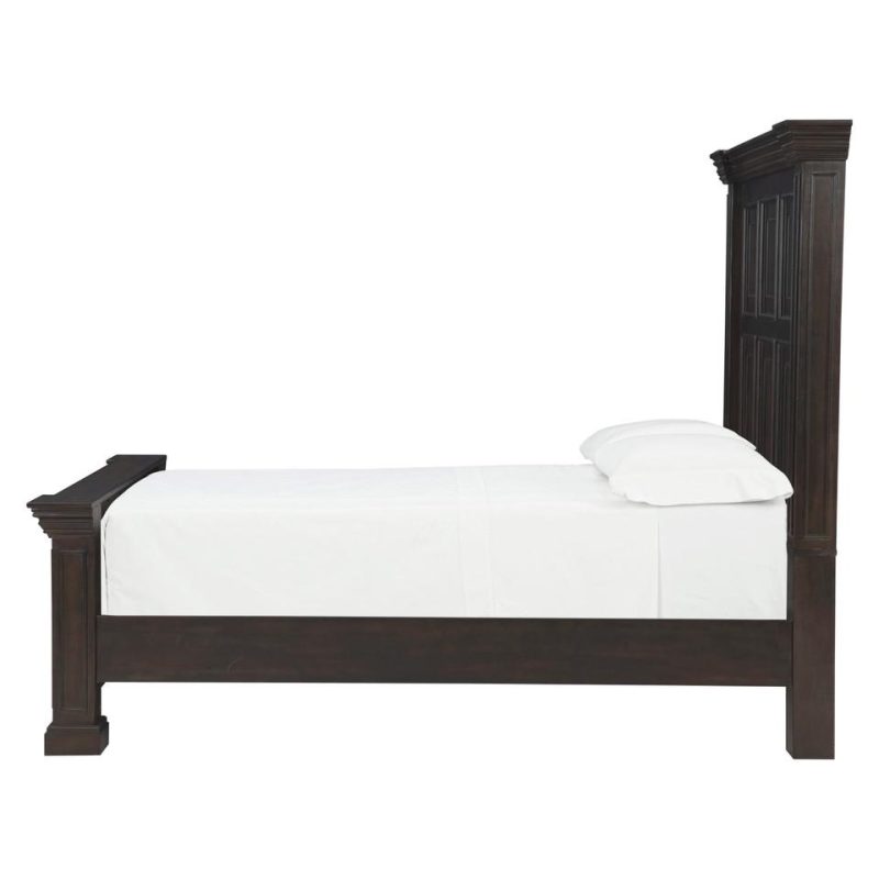 Beds |  Summit Collection Queen Bed Brown Bedroom Furniture Beds