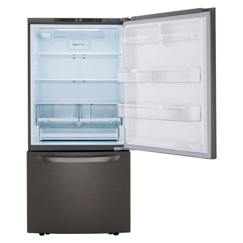 Bottom-Freezer Refrigerators |  LG 26 cu. ft. Bottom Freezer Refrigerator – LRDCS2603D Black Bottom-Freezer Refrigerators Black