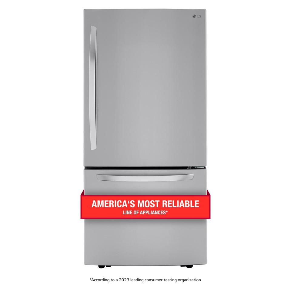 Bottom-Freezer Refrigerators |  LG 26 cu. ft. Bottom Freezer Refrigerator – LRDCS2603S Stainless Steel Bottom-Freezer Refrigerators Bottom-Freezer Refrigerators