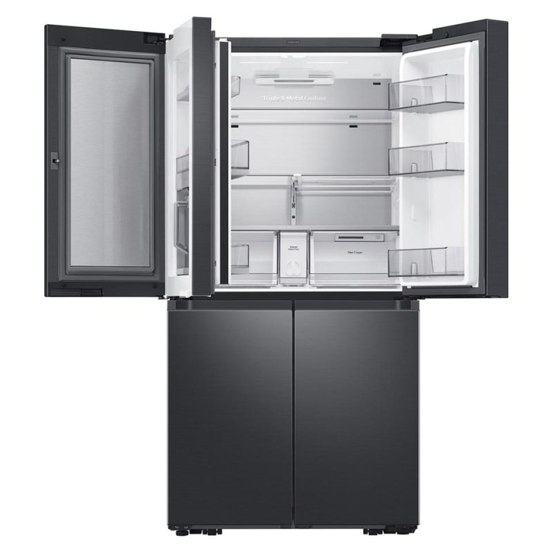 Bottom-Freezer Refrigerators |  Samsung 29 cu. ft. Smart 4-Door Flex™ Refrigerator with Beverage Center and Dual Ice Maker – RF29A9671SG Black Bottom-Freezer Refrigerators Black