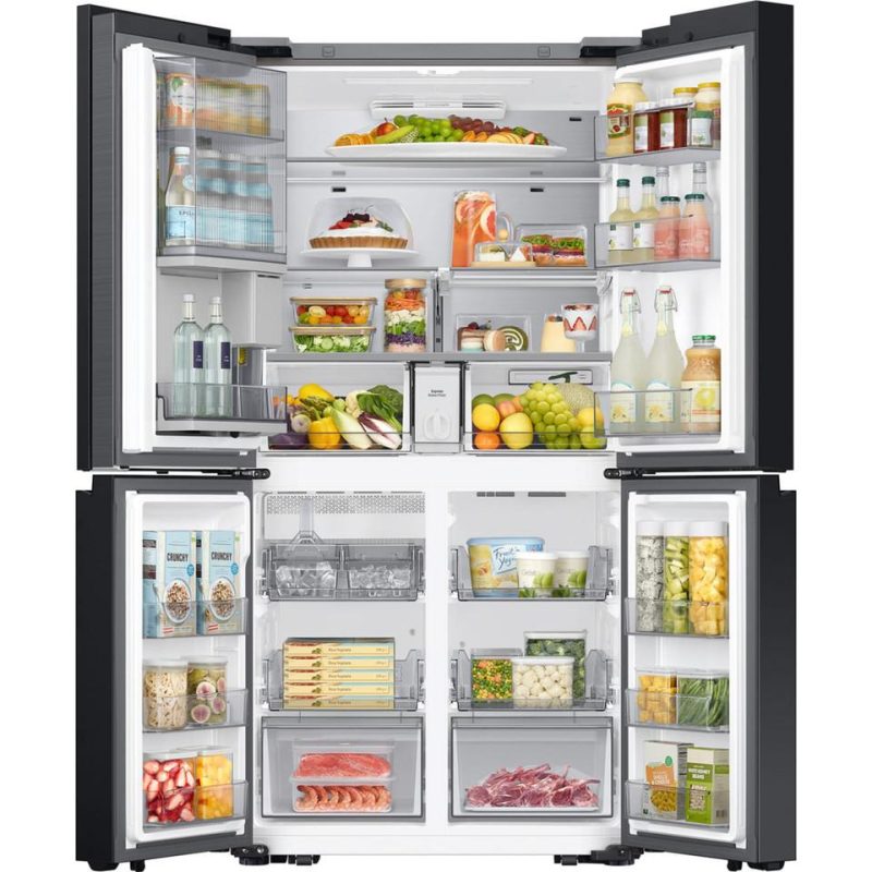 Bottom-Freezer Refrigerators |  Samsung Bespoke 4-Door Flex™ Refrigerator 29 cu. ft. in Stainless Steel with Beverage Zone™ and Auto Open Door –  RF29DB9700QL Stainless Steel Bottom-Freezer Refrigerators Bottom-Freezer Refrigerators