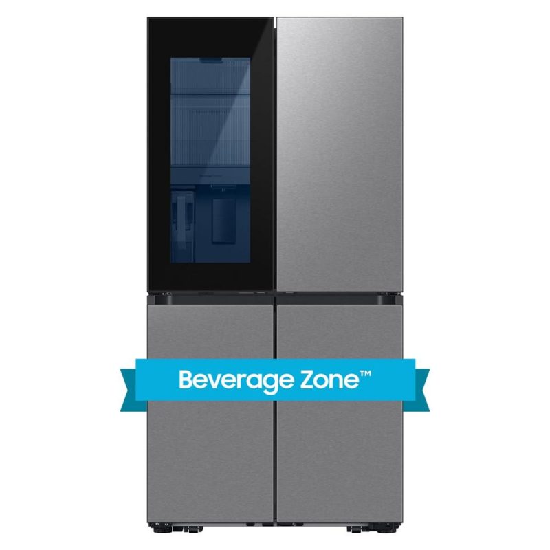 Bottom-Freezer Refrigerators |  Samsung Bespoke 4-Door Flex™ Refrigerator 29 cu. ft. in Stainless Steel with Beverage Zone™ and Auto Open Door –  RF29DB9700QL Stainless Steel Bottom-Freezer Refrigerators Bottom-Freezer Refrigerators