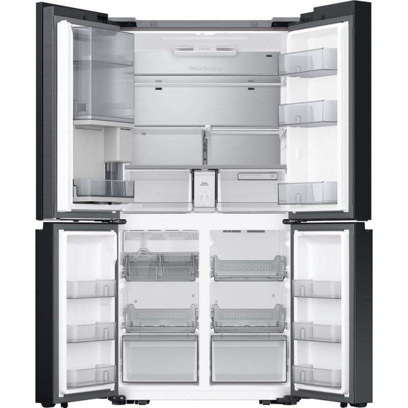 Bottom-Freezer Refrigerators |  Samsung Bespoke 4-Door Flex™ Refrigerator 29 cu. ft. in Stainless Steel with Beverage Zone™ and Auto Open Door –  RF29DB9700QL Stainless Steel Bottom-Freezer Refrigerators Bottom-Freezer Refrigerators