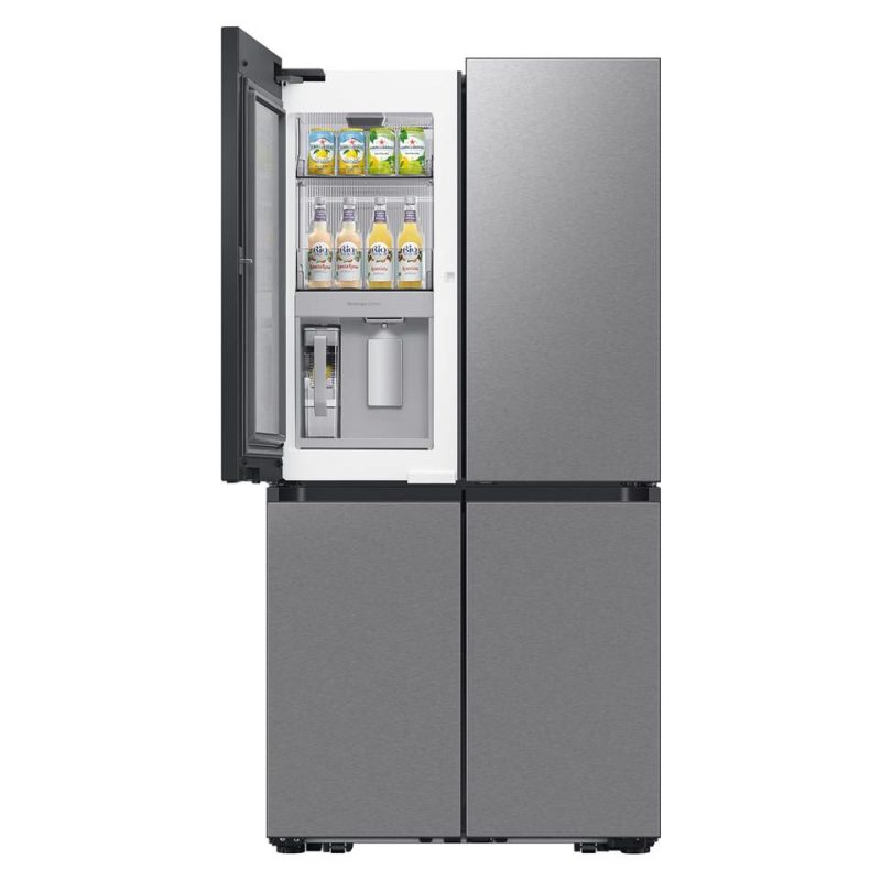 Bottom-Freezer Refrigerators |  Samsung Bespoke 4-Door Flex™ Refrigerator 29 cu. ft. in Stainless Steel with Beverage Zone™ and Auto Open Door –  RF29DB9700QL Stainless Steel Bottom-Freezer Refrigerators Bottom-Freezer Refrigerators