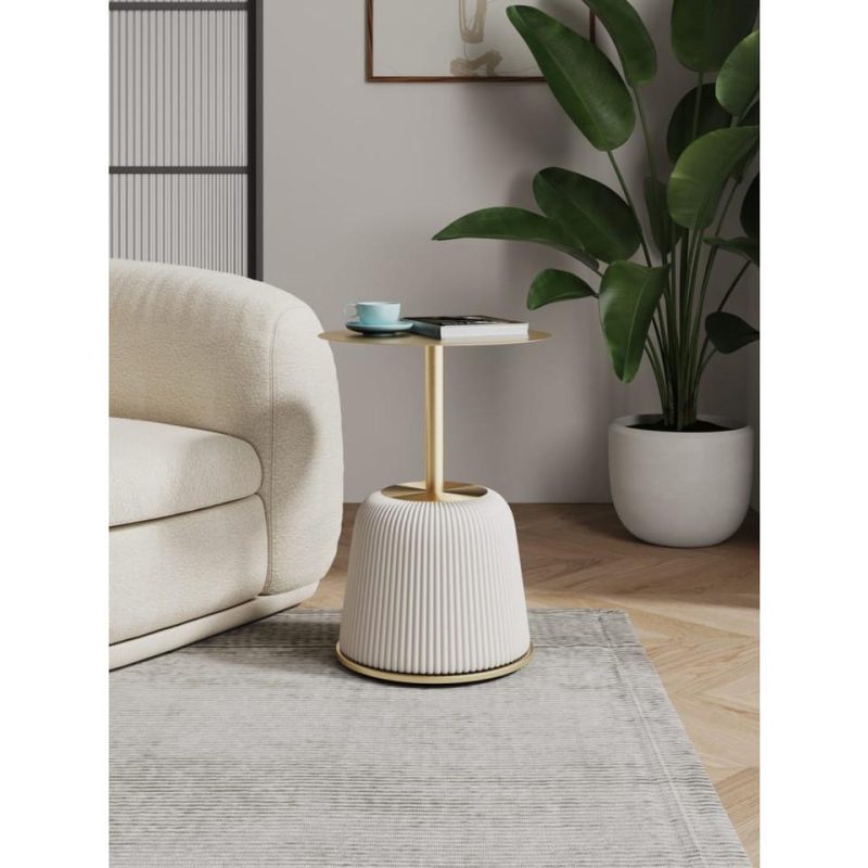 Coffee & End Tables |  Anderson End Table 1.0 in Cream Cream Living Room Furniture Coffee & End Tables