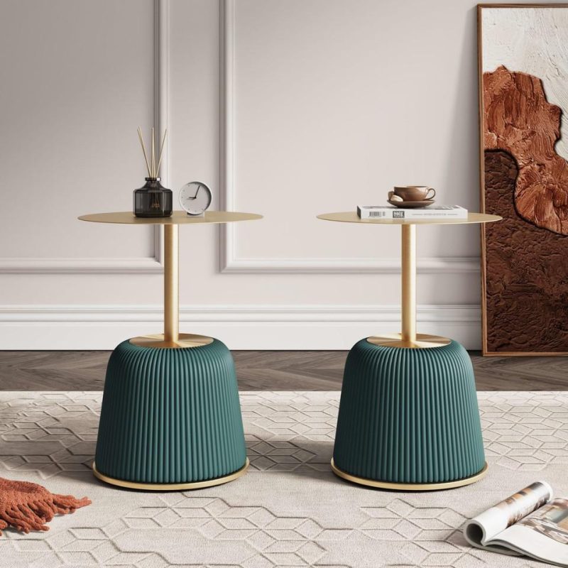 Coffee & End Tables |  Anderson End Table 1.0 in Green – Set of 2 Green Coffee & End Tables Coffee & End Tables