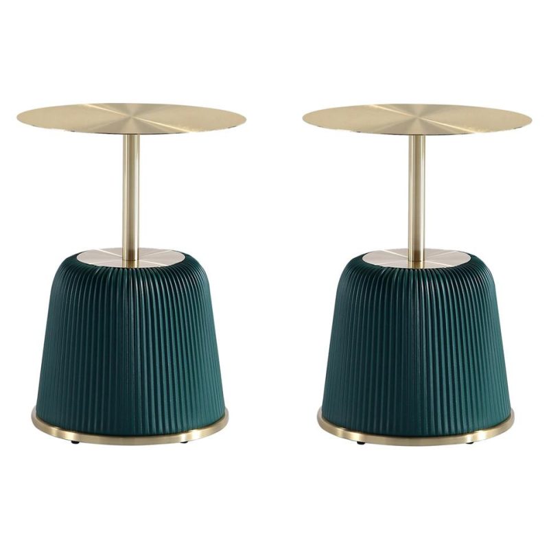 Coffee & End Tables |  Anderson End Table 1.0 in Green – Set of 2 Green Coffee & End Tables Coffee & End Tables