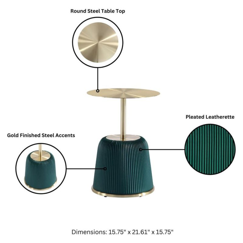 Coffee & End Tables |  Anderson End Table 1.0 in Green – Set of 2 Green Coffee & End Tables Coffee & End Tables