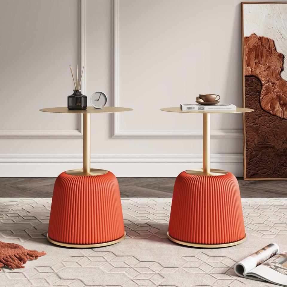 Coffee & End Tables |  Anderson End Table 1.0 in Orange – Set of 2 Orange Coffee & End Tables Coffee & End Tables