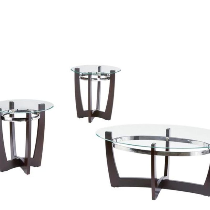 Coffee & End Tables |  Arielle 3-Pack Brown Coffee & End Tables Brown