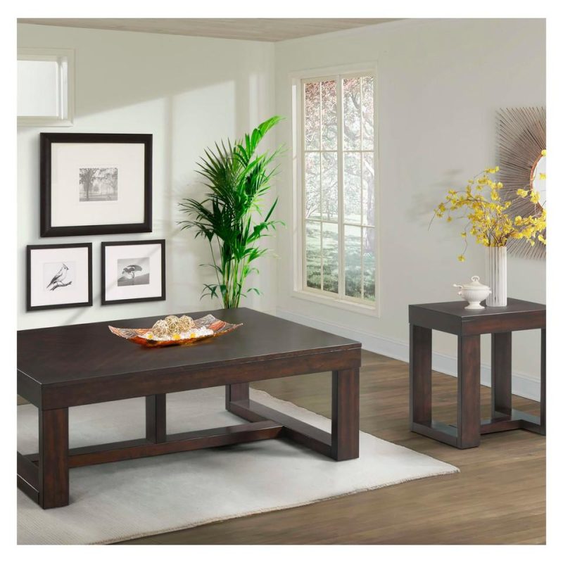 Coffee & End Tables |  Cedar Creek 3Pc Occasional Set Brown Coffee & End Tables Brown