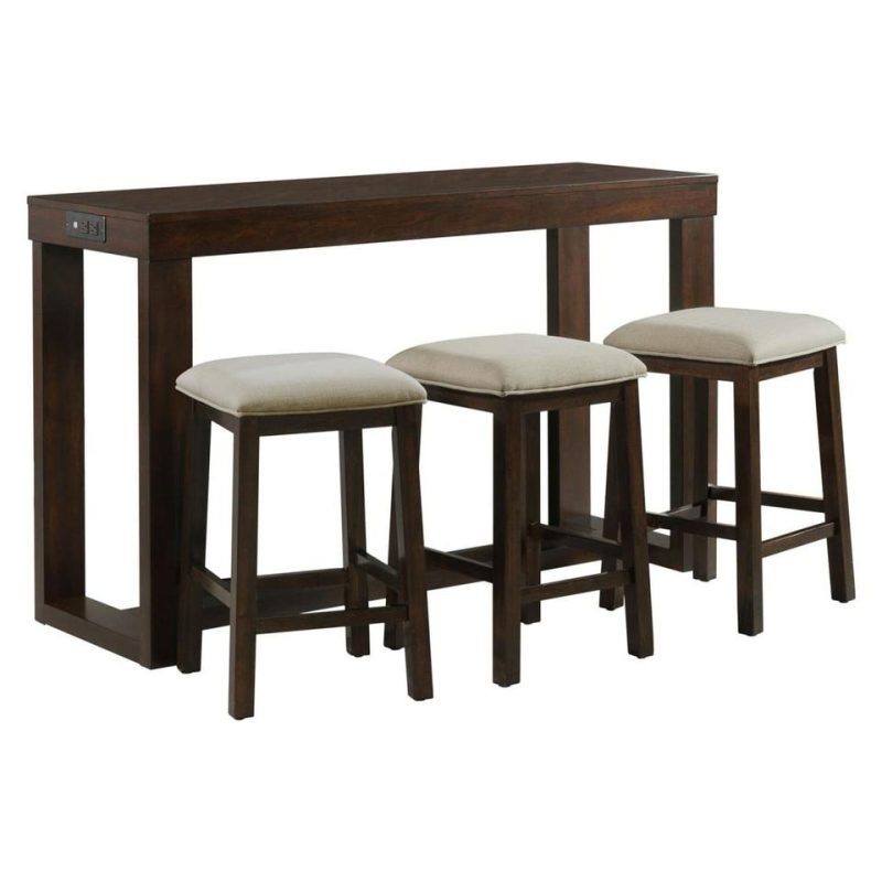 Coffee & End Tables |  Cedar Creek Sofa Table & 3 Barstools Coffee & End Tables Coffee & End Tables