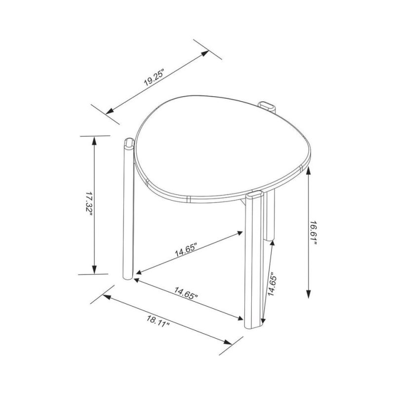 Coffee & End Tables |  Gales End Table and Coffee Table  in Black Black Coffee & End Tables Black