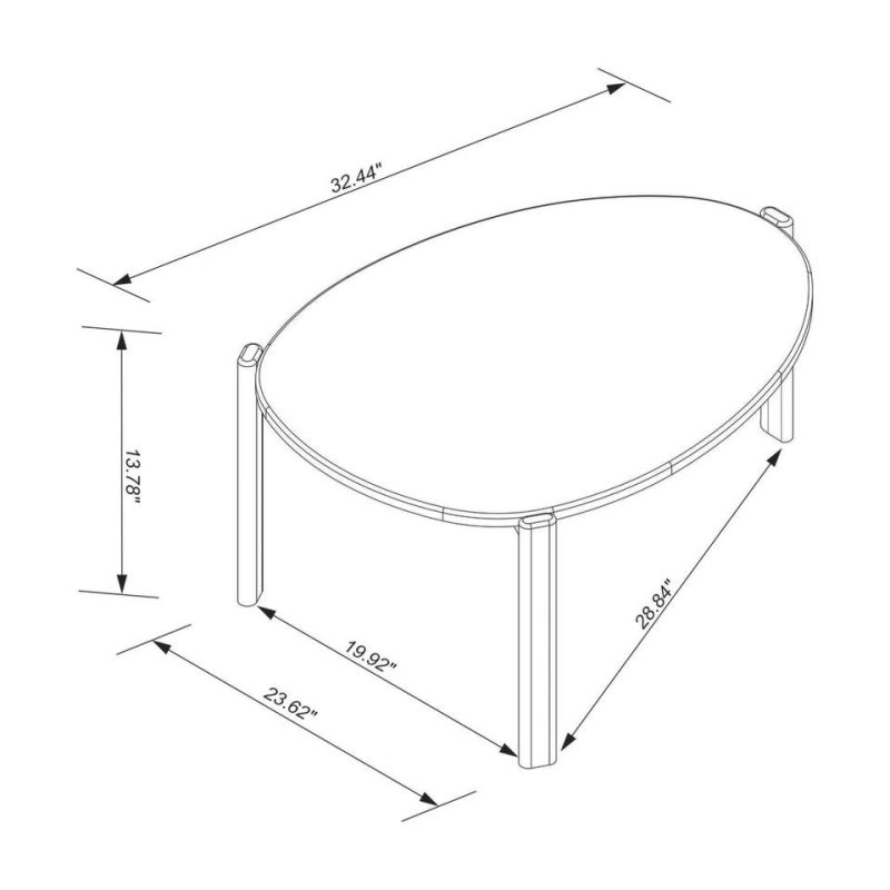 Coffee & End Tables |  Gales End Table and Coffee Table  in Black Black Coffee & End Tables Black