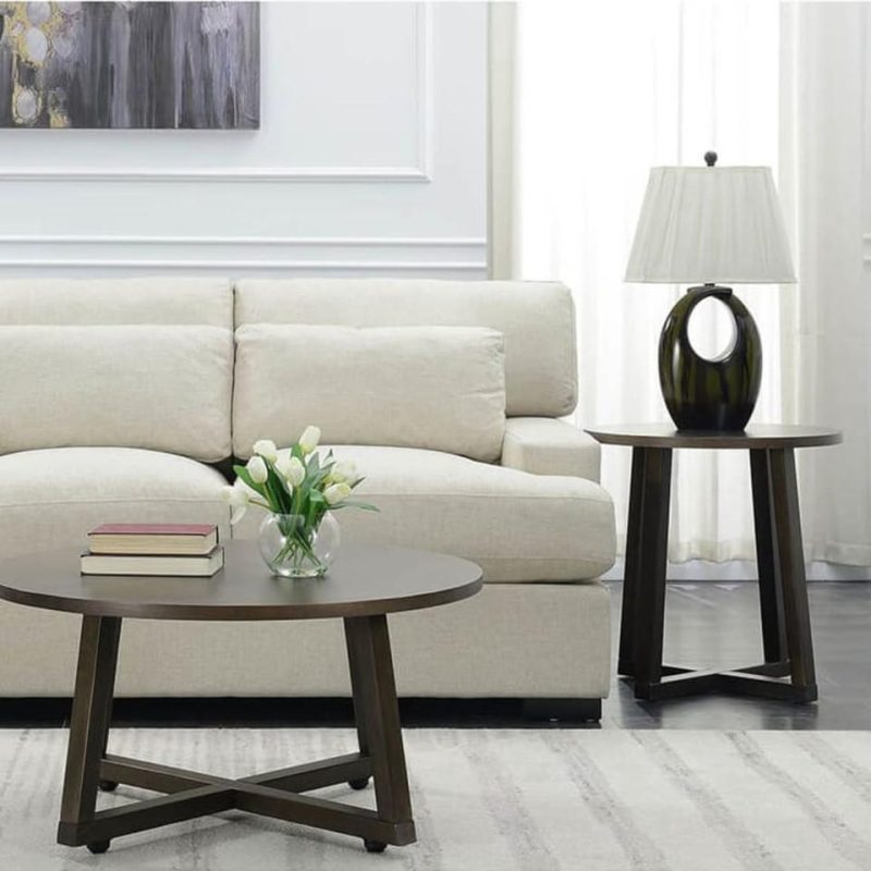 Coffee & End Tables |  Industrial 3PC Occasional Brown Coffee & End Tables Brown