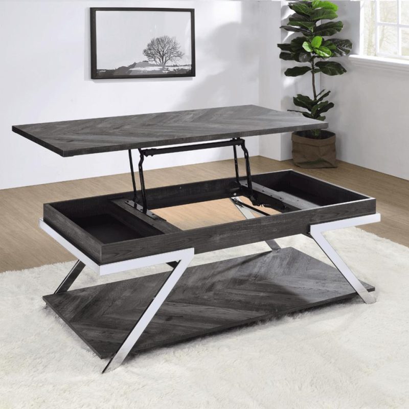 Coffee & End Tables |  Roma Lift Cocktail Table Gray Coffee & End Tables Coffee & End Tables