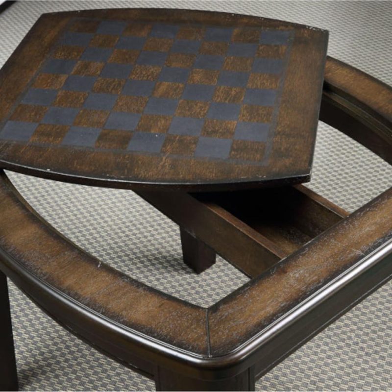 Coffee & End Tables |  Ronaldo Game End Table Brown Coffee & End Tables Brown