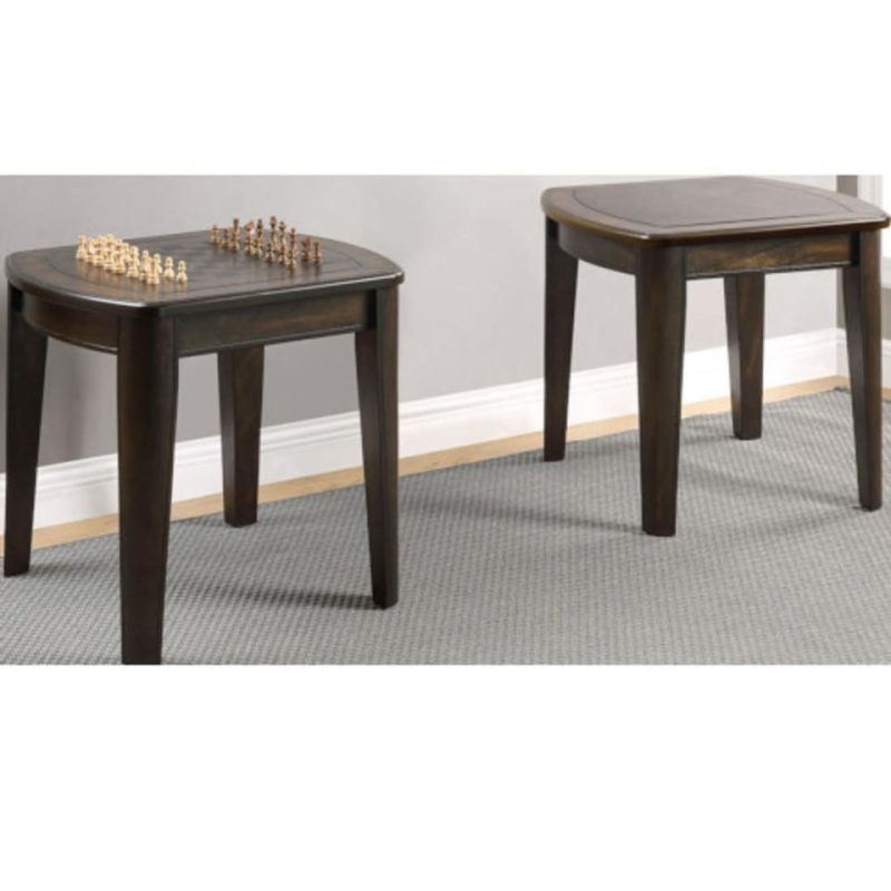 Coffee & End Tables |  Ronaldo Game End Table Brown Coffee & End Tables Brown