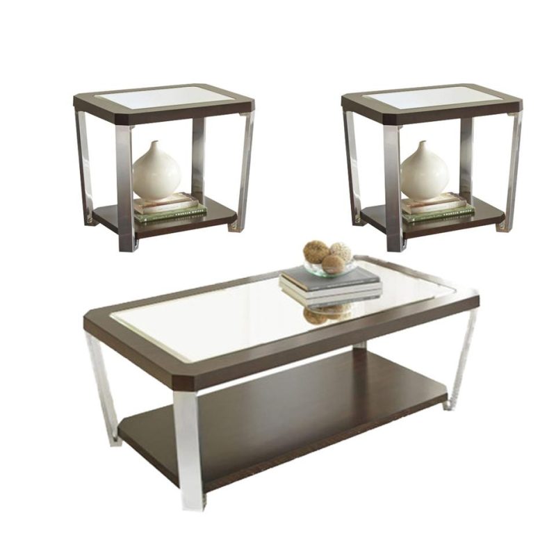 Coffee & End Tables |  Truman Table Set Brown Coffee & End Tables Brown