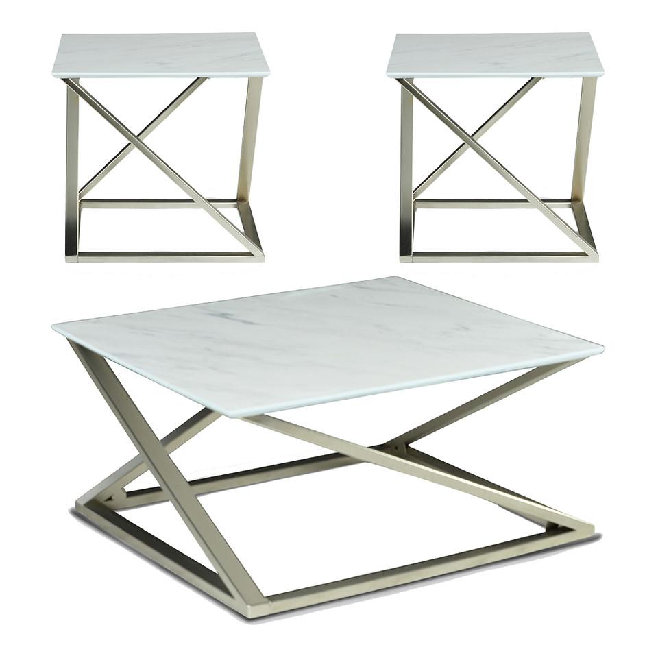 Coffee & End Tables |  Zurich Table Set White Coffee & End Tables Coffee & End Tables