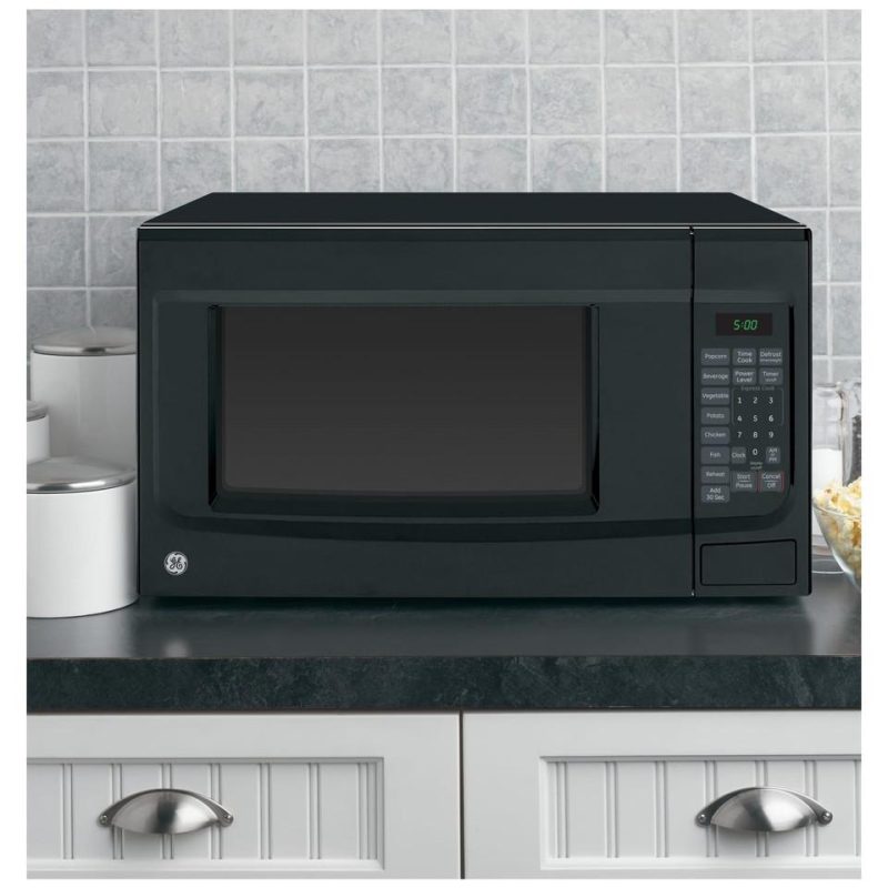 Countertop Microwaves |  GE 1.4 cu. ft. Countertop Microwave Oven – JES1460DSBB Black Countertop Microwaves Black