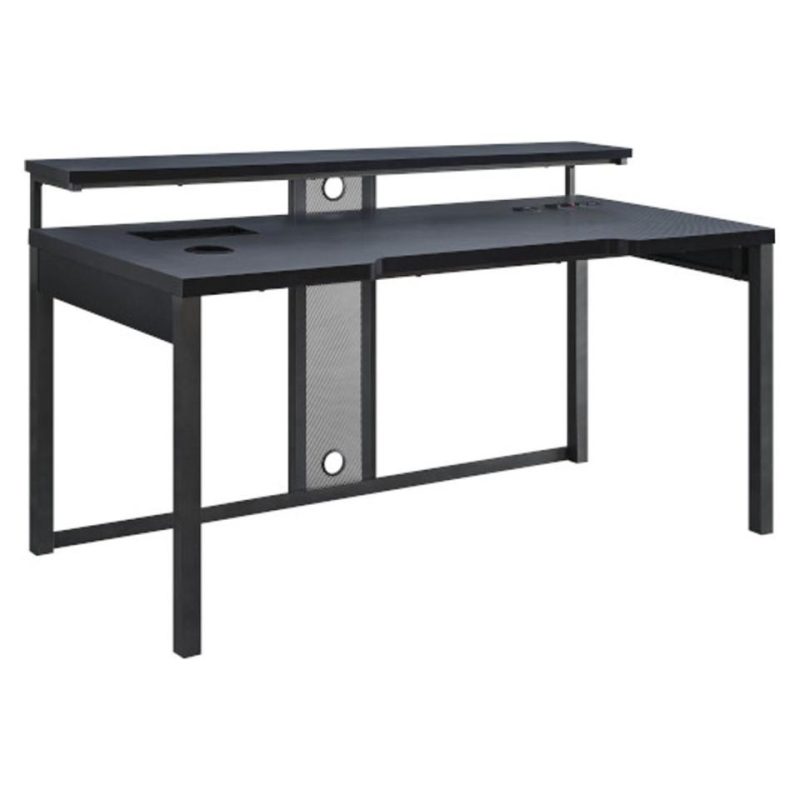 Desks |  Ariel 63” Gaming Desk Black Black