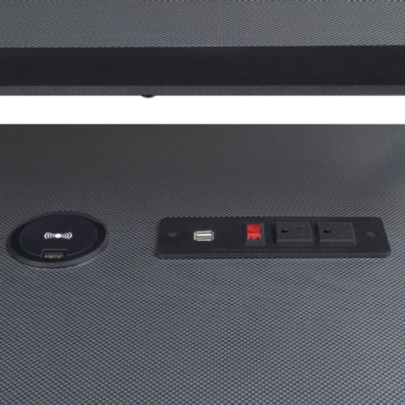 Desks |  Ariel 63” Gaming Desk Black Black