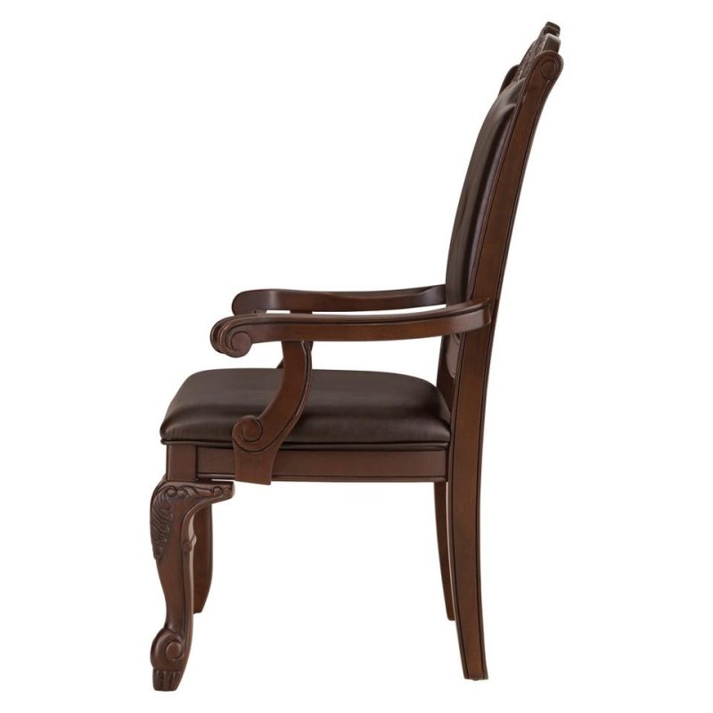 Dining Chairs & Seating |  Alexandria Dining Arm Chair Brown Dining Chairs & Seating Brown