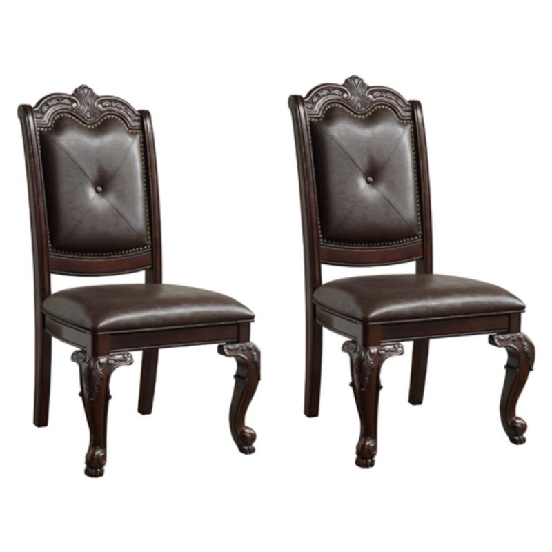 Dining Chairs & Seating |  Alexandria Set of 2 Dining Chairs Brown Dining Chairs & Seating Brown