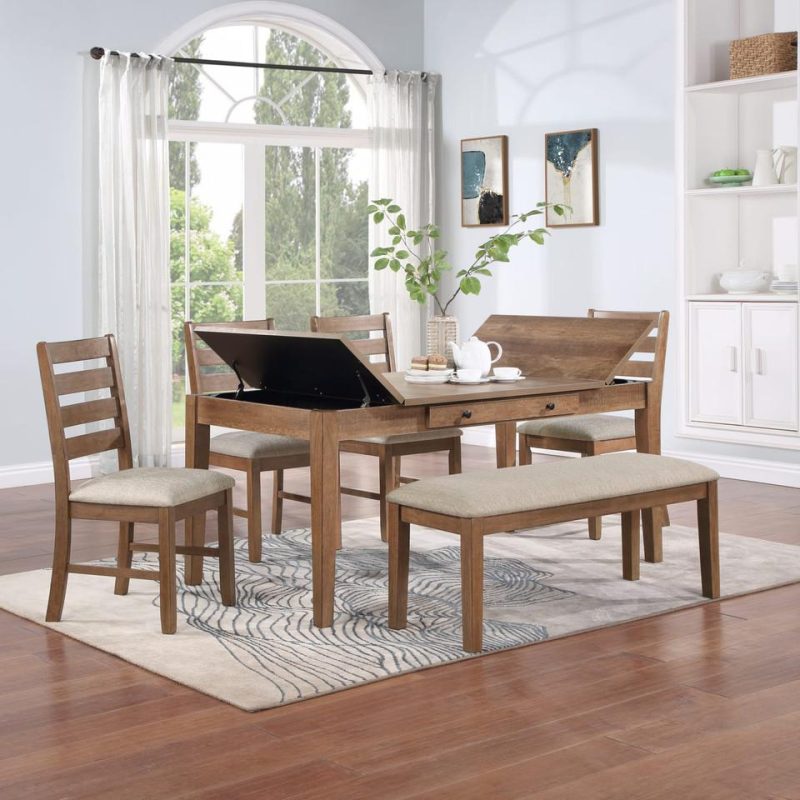 Dining Chairs & Seating |  Emmett Brown Bench Brown Dining Chairs & Seating Brown