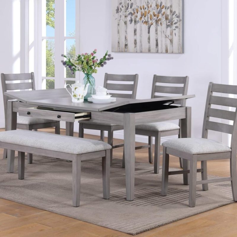 Dining Chairs & Seating |  Emmett Gray Bench Gray Dining Chairs & Seating Dining Chairs & Seating