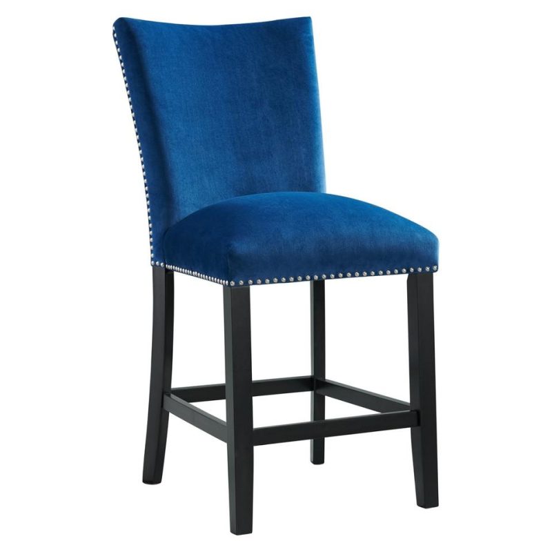 Dining Chairs & Seating |  Milan Blue Velvet Side Chair Blue Dining Chairs & Seating Blue