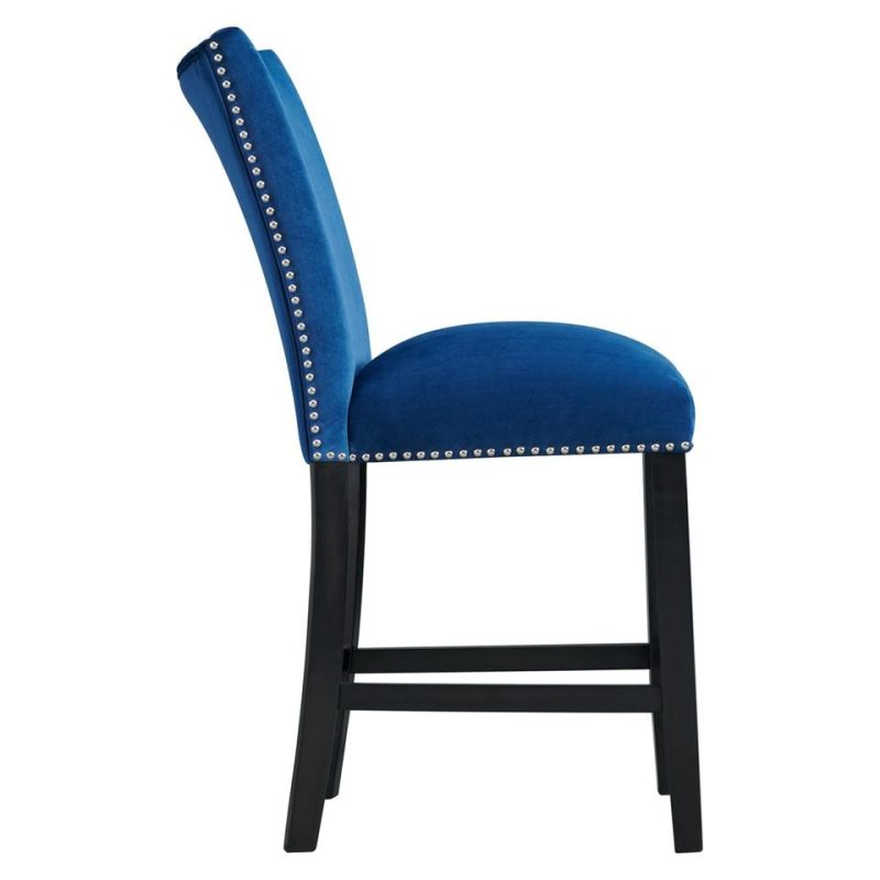 Dining Chairs & Seating |  Milan Blue Velvet Side Chair Blue Dining Chairs & Seating Blue