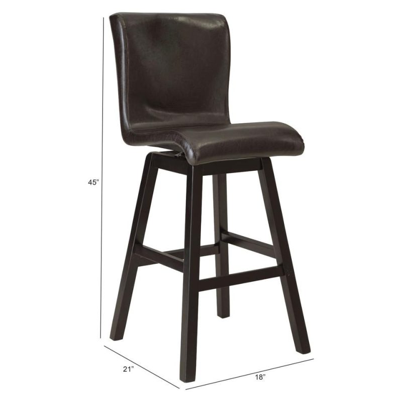 Dining Chairs & Seating |  Rylan Swivel Barstool Black Dining Chairs & Seating Black