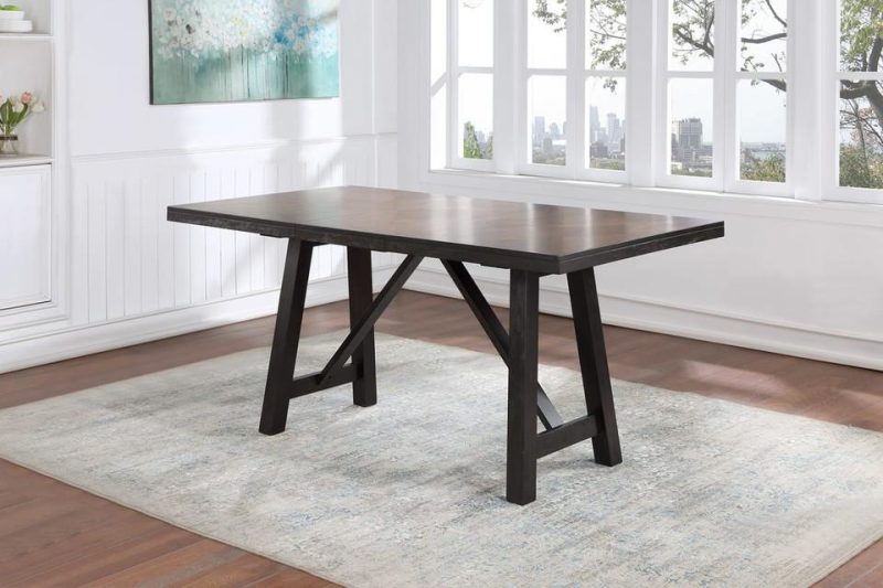 Dining Tables |  Mitchell Counter Height Table Black Dining Room Furniture Black