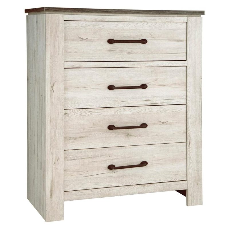 Dressers and Chests |  Adorna White 4 Drawer Chest White Bedroom Furniture Dressers & Chests