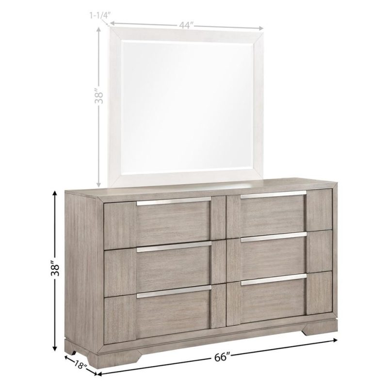 Dressers and Chests |  Kristin Dresser Gray Bedroom Furniture Dressers & Chests