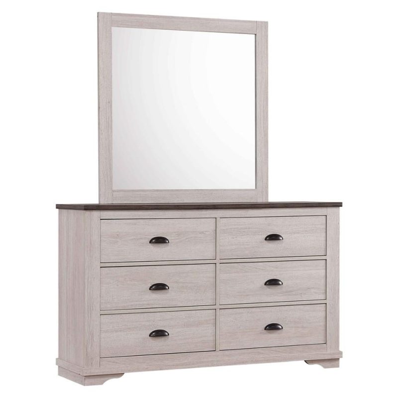 Dressers and Chests |  Marie Collection Dresser White Bedroom Furniture Dressers & Chests