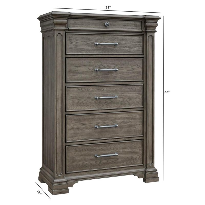 Dressers and Chests |  Newcastle Chest Gray Bedroom Furniture Dressers & Chests