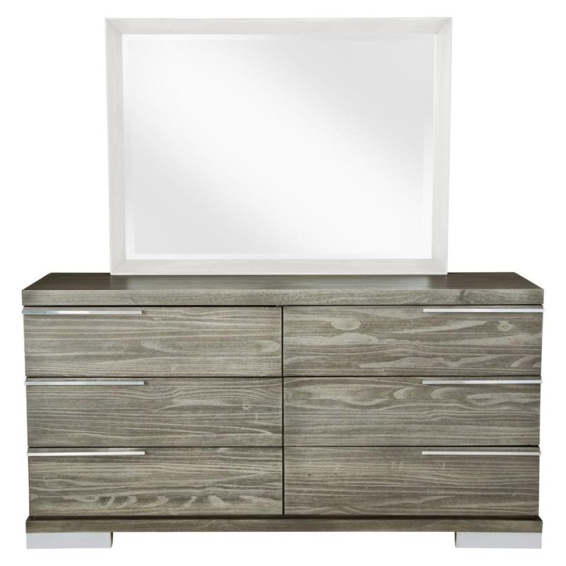 Dressers and Chests |  San Angelo Collection Dresser Gray Bedroom Furniture Dressers & Chests