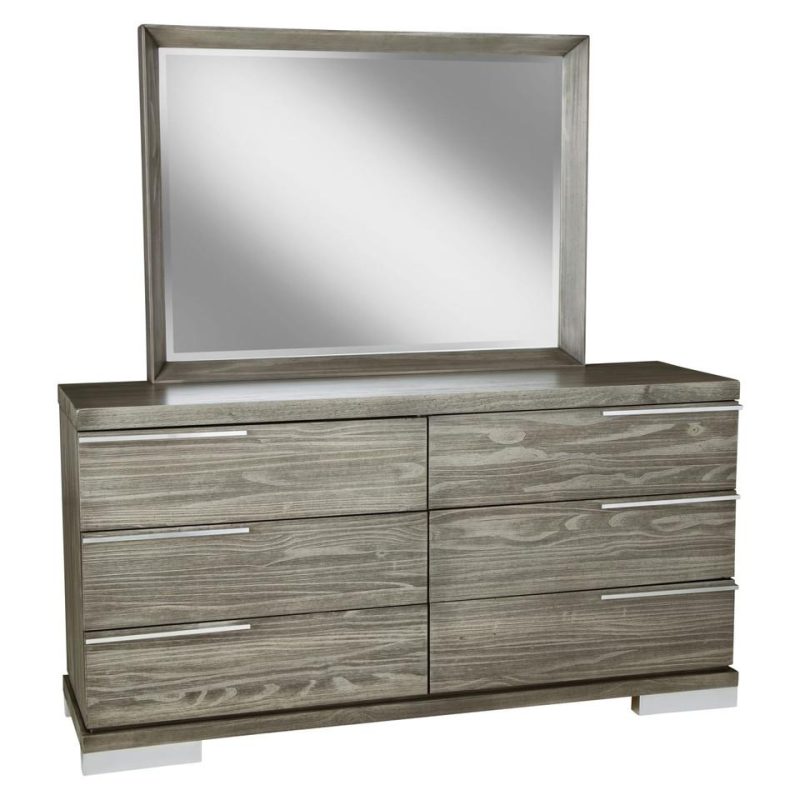 Dressers and Chests |  San Angelo Collection Dresser Gray Bedroom Furniture Dressers & Chests