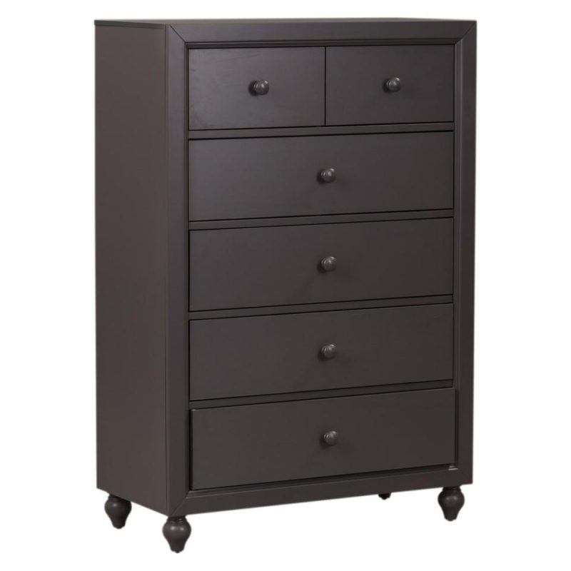 Dressers and Chests |  Sienna Gray 5 Drawer Chest Gray Bedroom Furniture Dressers & Chests