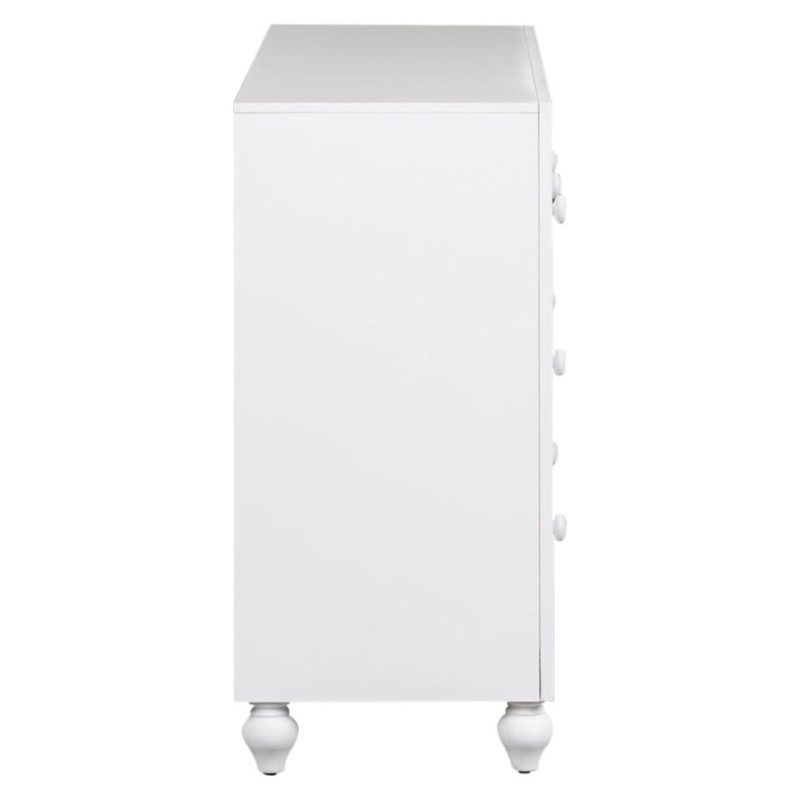 Dressers and Chests |  Sienna White 6 Drawer Dresser White Bedroom Furniture Dressers & Chests