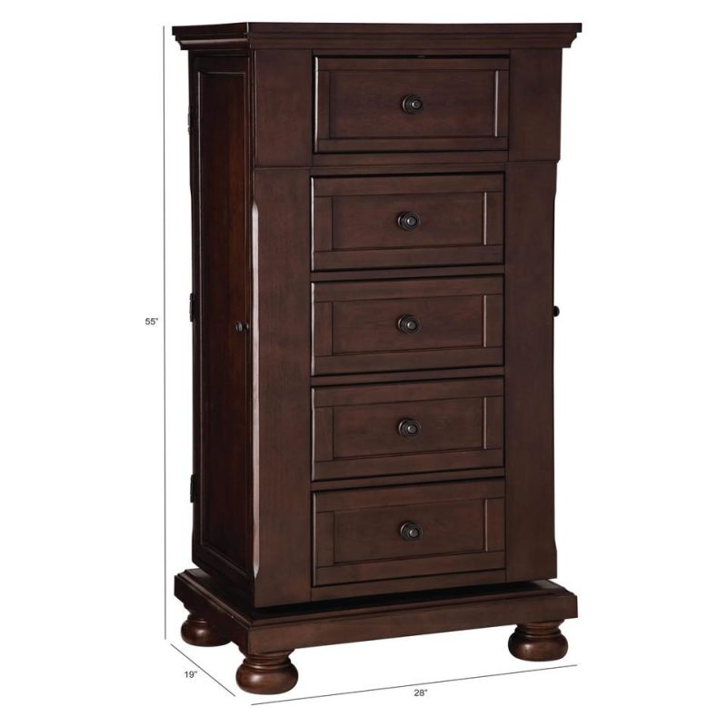 Dressers and Chests |  Spencer Cherry Lingerie Chest Brown Bedroom Furniture Brown