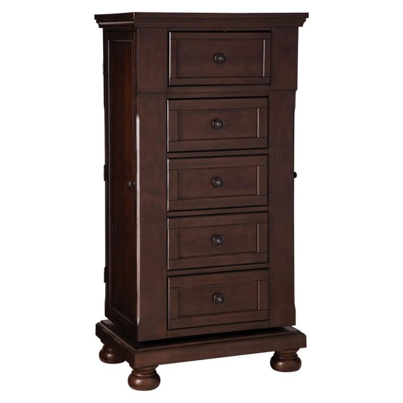 Dressers and Chests |  Spencer Cherry Lingerie Chest Brown Bedroom Furniture Brown