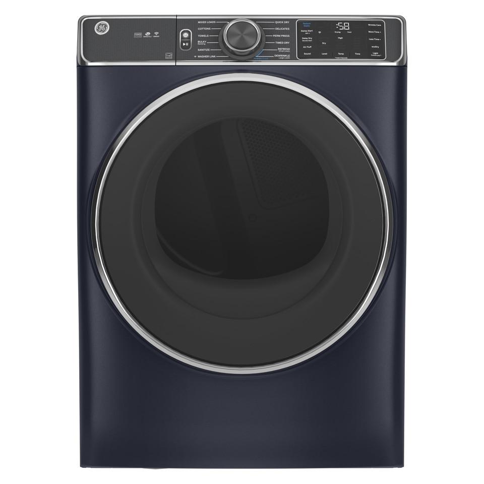 Electric Dryers |  GE 7.8 cu. ft. Smart Front Load Electric Dryer with Steam – GFD85ESPNRS Blue Electric Dryers Blue