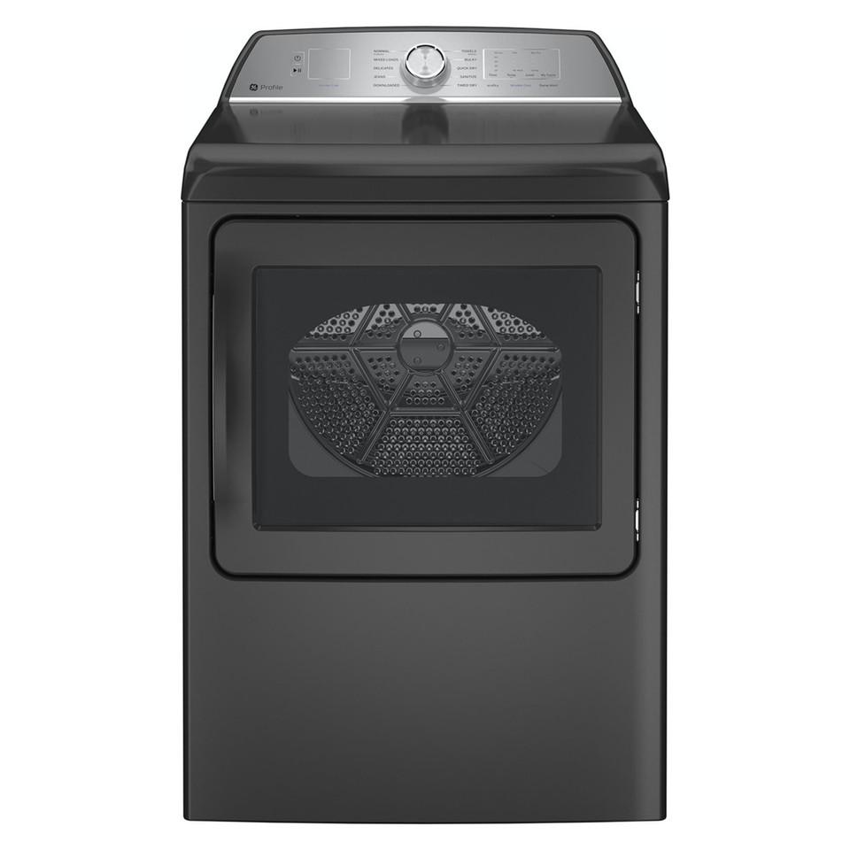 Electric Dryers |  GE Profile 7.4 cu. ft. Electric Dryer with Sanitize Cycle – PTD60EBPRDG Gray Electric Dryers Electric Dryers