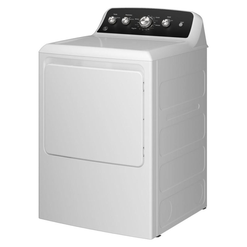 Electric Dryers |  GE® 7.2 cu. ft. Capacity Electric Dryer with Up To 120 ft. Venting and Extended Tumble – GTD48EASWWB White Electric Dryers Electric Dryers